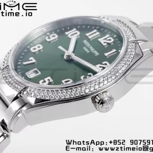 PATEK PHILIPPE Twenty~4 7300/1200A SS PPF 1:1 Best Edition Green Dial on SS Bracelet A324 Super Clone - Super Clone Watch | 1:1 Best Version