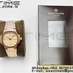 PATEK PHILIPPE Nautilus 7118 Ladies RG PPF 1:1 Best Edition RG Dial on RG Bracelet 324CS - Super Clone Watch | 1:1 Best Version