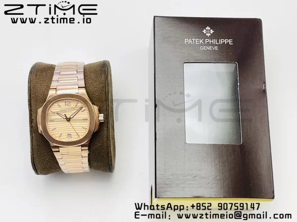 PATEK PHILIPPE Nautilus 7118 Ladies RG PPF 1:1 Best Edition RG Dial on RG Bracelet 324CS - Super Clone Watch | 1:1 Best Version