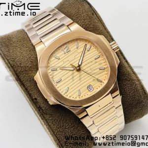 PATEK PHILIPPE Nautilus 7118 Ladies RG PPF 1:1 Best Edition RG Dial on RG Bracelet 324CS - Super Clone Watch | 1:1 Best Version