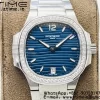 PATEK PHILIPPE Nautilus 7118 Ladies SS PPF 1:1 Best Edition Cadran albastru Diamante Bezel pe brățară SS 324CS - Super Clone Watch | 1:1 Best Version