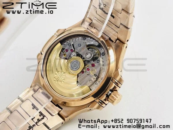 PATEK PHILIPPE Nautilus 7118 Ladies RG PPF 1:1 Best Edition White Dial on RG Bracelet 324CS - Super Clone Watch | 1:1 Best Version