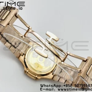 PATEK PHILIPPE Nautilus 7118 Ladies RG PPF 1:1 Best Edition White Dial on RG Bracelet 324CS - Super Clone Watch | 1:1 Best Version