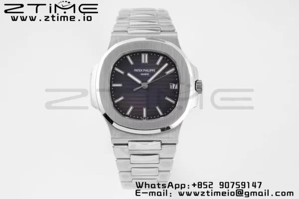PATEK PHILIPPE Nautilus 5711/1A PPF 1:1 Best Edition Gray Textured Dial on SS Bracelet 324CS V5 - Super Clone Watch | 1:1 Best Version