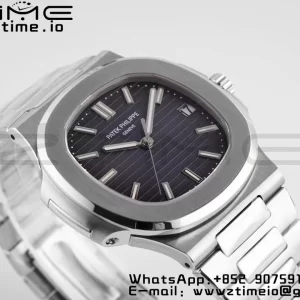 PATEK PHILIPPE Nautilus 5711/1A PPF 1:1 Best Edition Gray Textured Dial on SS Bracelet 324CS V5 - Super Clone Watch | 1:1 Best Version