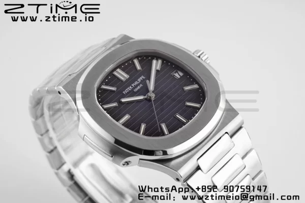 PATEK PHILIPPE Nautilus 5711/1A PPF 1:1 Best Edition Gray Textured Dial on SS Bracelet 324CS V5 - Super Clone Watch | 1:1 Best Version