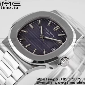 PATEK PHILIPPE Nautilus 5711/1A PPF 1:1 Best Edition Gray Textured Dial on SS Bracelet 324CS V5 - Super Clone Watch | 1:1 Best Version