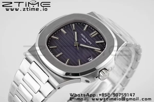 PATEK PHILIPPE Nautilus 5711/1A PPF 1:1 Best Edition Gray Textured Dial on SS Bracelet 324CS V5 - Super Clone Watch | 1:1 Best Version