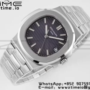 PATEK PHILIPPE Nautilus 5711/1A PPF 1:1 Best Edition Gray Textured Dial on SS Bracelet 324CS V5 - Super Clone Watch | 1:1 Best Version