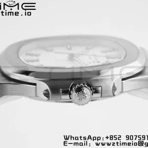 PATEK PHILIPPE Nautilus 5711/1A PPF 1:1 Best Edition White Textured Dial on SS Bracelet 324CS V5 - Super Clone Watch | 1:1 Best Version