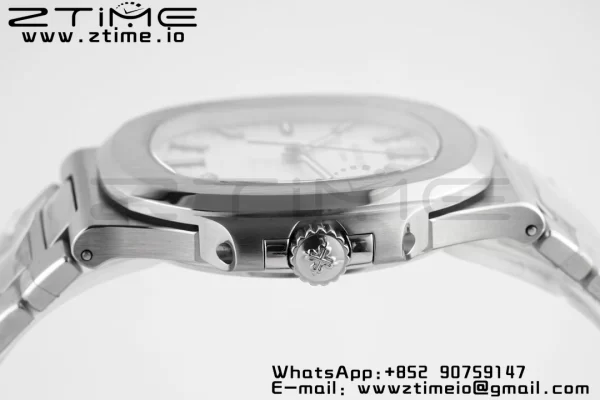 PATEK PHILIPPE Nautilus 5711/1A PPF 1:1 Best Edition White Textured Dial on SS Bracelet 324CS V5 - Super Clone Watch | 1:1 Best Version