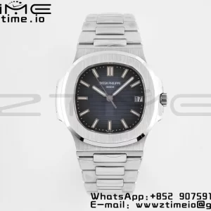 PATEK PHILIPPE Nautilus 5711/1A PPF 1:1 Best Edition Blue Textured Dial on SS Bracelet 324CS V5 - Super Clone Watch | 1:1 Best Version