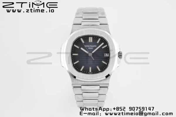 PATEK PHILIPPE Nautilus 5711/1A PPF 1:1 Best Edition Blue Textured Dial on SS Bracelet 324CS V5 - Super Clone Watch | 1:1 Best Version