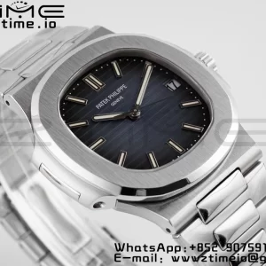 PATEK PHILIPPE Nautilus 5711/1A PPF 1:1 Best Edition Blue Textured Dial on SS Bracelet 324CS V5 - Super Clone Watch | 1:1 Best Version