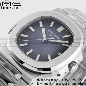 PATEK PHILIPPE Nautilus 5711/1A PPF 1:1 Best Edition Blue Textured Dial on SS Bracelet 324CS V5 - Super Clone Watch | 1:1 Best Version