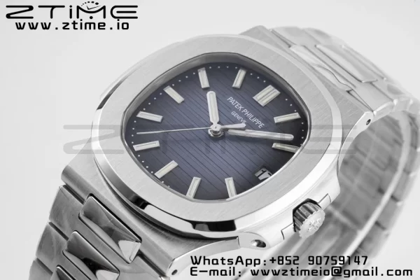 PATEK PHILIPPE Nautilus 5711/1A PPF 1:1 Best Edition Blue Textured Dial on SS Bracelet 324CS V5 - Super Clone Watch | 1:1 Best Version