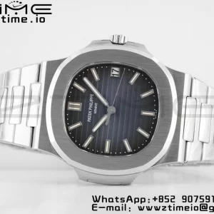 PATEK PHILIPPE Nautilus 5711/1A PPF 1:1 Best Edition Blue Textured Dial on SS Bracelet 324CS V5 - Super Clone Watch | 1:1 Best Version