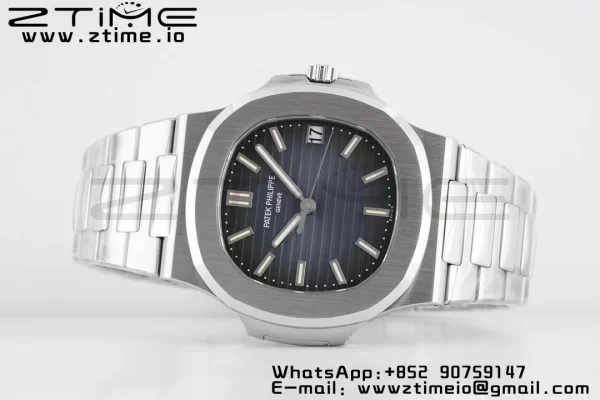 PATEK PHILIPPE Nautilus 5711/1A PPF 1:1 Best Edition Blue Textured Dial on SS Bracelet 324CS V5 - Super Clone Watch | 1:1 Best Version