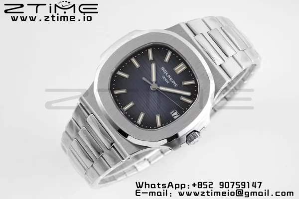 PATEK PHILIPPE Nautilus 5711/1A PPF 1:1 Best Edition Blue Textured Dial on SS Bracelet 324CS V5 - Super Clone Watch | 1:1 Best Version