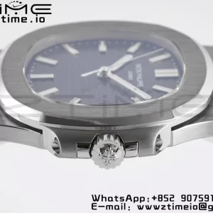 PATEK PHILIPPE Nautilus 5711 PPF 1:1 Best Edition Gray Textured Dial on Leather Strap 324CS V5 - Super Clone Watch | 1:1 Best Version