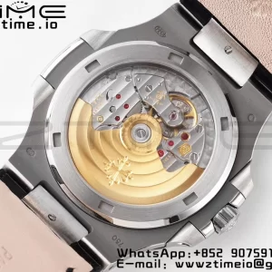 PATEK PHILIPPE Nautilus 5711 PPF 1:1 Best Edition ホワイトテクスチャードダイヤル レザーストラップ 324CS V5 - スーパークローンウォッチ｜1:1ベストバージョン