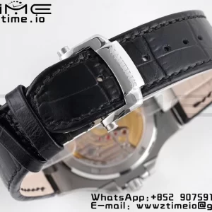PATEK PHILIPPE Nautilus 5711 PPF 1:1 Best Edition ホワイトテクスチャードダイヤル レザーストラップ 324CS V5 - スーパークローンウォッチ｜1:1ベストバージョン