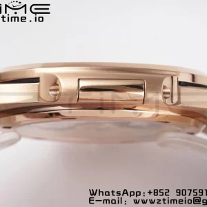 PATEK PHILIPPE Nautilus 5711/1R PPF 1-1ベストエディション ホワイトテクスチャードダイヤル ブラウンレザーストラップ 324CS V5 - スーパークローンウォッチ｜1:1ベストバージョン