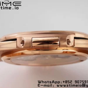PATEK PHILIPPE ノーチラス 5711/1R PPF 1:1 ベスト・エディション RGブレスレット ホワイト・テクスチャード・ダイヤル 324CS V5 - スーパークローン・ウォッチ｜1:1 ベスト・バージョン