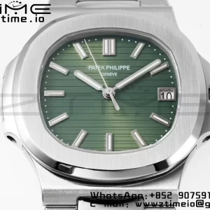 PATEK PHILIPPE Nautilus 5711/1A PPF 1:1 Best Edition Green Textured Dial on SS Bracelet 324CS V5 - Super Clone Watch | 1:1 Best Version