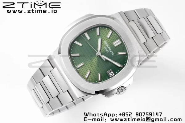 PATEK PHILIPPE Nautilus 5711/1A PPF 1:1 Best Edition Green Textured Dial on SS Bracelet 324CS V5 - Super Clone Watch | 1:1 Best Version