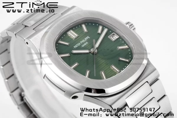 PATEK PHILIPPE Nautilus 5711/1A PPF 1:1 Best Edition Green Textured Dial on SS Bracelet 324CS V5 - Super Clone Watch | 1:1 Best Version