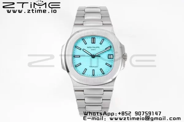PATEK PHILIPPE Nautilus 5711 Tiffany PPF 1:1 Best Edition Tiffany Blue Dial on SS Bracelet 324CS V5 - Super Clone Watch | 1:1 Best Version