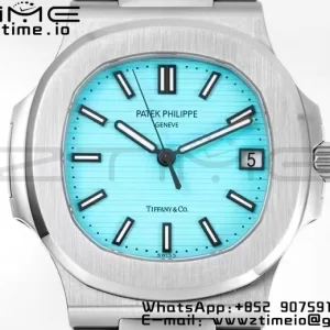 PATEK PHILIPPE Nautilus 5711 Tiffany PPF 1:1 Best Edition Tiffany Blue Dial on SS Bracelet 324CS V5 - Super Clone Watch | 1:1 Best Version