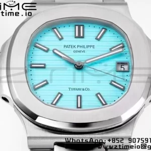 PATEK PHILIPPE Nautilus 5711 Tiffany PPF 1:1 Best Edition Tiffany Blue Dial on SS Bracelet 324CS V5 - Super Clone Watch | 1:1 Best Version