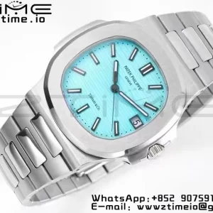 PATEK PHILIPPE Nautilus 5711 Tiffany PPF 1:1 Best Edition Tiffany Blue Dial on SS Bracelet 324CS V5 - Super Clone Watch | 1:1 Best Version