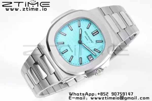 PATEK PHILIPPE Nautilus 5711 Tiffany PPF 1:1 Best Edition Tiffany Blue Dial on SS Bracelet 324CS V5 - Super Clone Watch | 1:1 Best Version