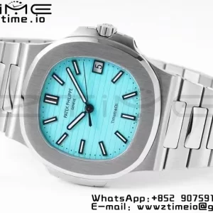 PATEK PHILIPPE Nautilus 5711 Tiffany PPF 1:1 Best Edition Tiffany Blue Dial on SS Bracelet 324CS V5 - Super Clone Watch | 1:1 Best Version