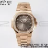 PATEK PHILIPPE Nautilus 5711 RG PPF 1:1 Best Edition Gray Dial Diamonds Bezel on RG Bracelet 324CS V5 - Super Clone Watch | 1:1 Best Version