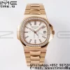 PATEK PHILIPPE Nautilus 5711 RG PPF 1:1 Best Edition ホワイトダイアル ダイヤモンドベゼル RGブレスレット 324CS V5 - スーパークローンウォッチ｜1:1ベストバージョン