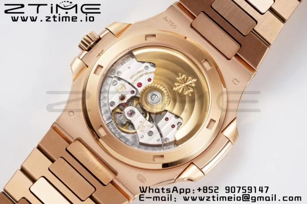 PATEK PHILIPPE Nautilus 5711 RG PPF 1:1 Best Edition White Dial Diamonds Bezel on RG Bracelet 324CS  V5 - Super Clone Watch | 1:1 Best Version
