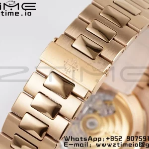 PATEK PHILIPPE Nautilus 5711 RG PPF 1:1 Best Edition White Dial Diamonds Bezel on RG Bracelet 324CS  V5 - Super Clone Watch | 1:1 Best Version