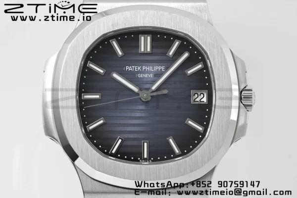 PATEK PHILIPPE ノーチラス 5711/1A PPF 1:1 ベスト・エディション ブルー・テクスチャード・ダイヤル・SSブレスレット 324CS V4 - スーパークローン・ウォッチ｜1:1 ベスト・バージョン