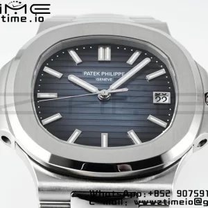 PATEK PHILIPPE ノーチラス 5711/1A PPF 1:1 ベスト・エディション ブルー・テクスチャード・ダイヤル・SSブレスレット 324CS V4 - スーパークローン・ウォッチ｜1:1 ベスト・バージョン
