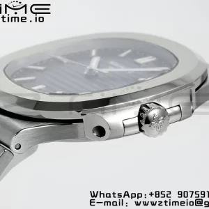PATEK PHILIPPE ノーチラス 5711/1A PPF 1:1 ベスト・エディション ブルー・テクスチャード・ダイヤル・SSブレスレット 324CS V4 - スーパークローン・ウォッチ｜1:1 ベスト・バージョン