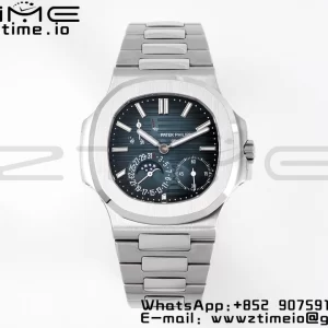 PATEK PHILIPPE Nautilus 5712 SS PPF 1:1 Best Edition Blue Dial on SS Bracelet A240 Super Clone V2 - Super Clone Watch | 1:1 Best Version