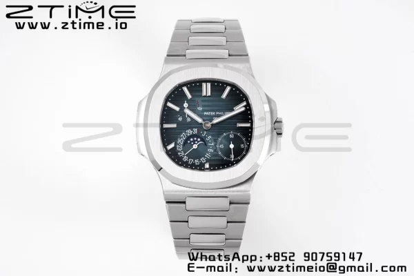 PATEK PHILIPPE Nautilus 5712 SS PPF 1:1 Best Edition Blue Dial on SS Bracelet A240 Super Clone V2 - Super Clone Watch | 1:1 Best Version