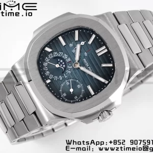 PATEK PHILIPPE Nautilus 5712 SS PPF 1:1 Best Edition Blue Dial on SS Bracelet A240 Super Clone V2 - Super Clone Watch | 1:1 Best Version