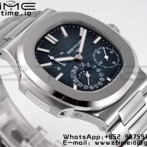 PATEK PHILIPPE Nautilus 5712 SS PPF 1:1 Best Edition Blue Dial on SS Bracelet A240 Super Clone V2 - Super Clone Watch | 1:1 Best Version