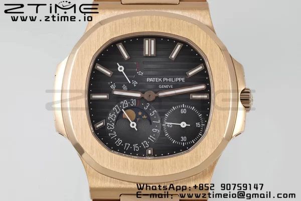 PATEK PHILIPPE Nautilus 5712 RG PPF 1:1 Best Edition Brown Dial on RG Bracelet A240 Super Clone V2 - Super Clone Watch | 1:1 Best Version