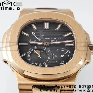 PATEK PHILIPPE Nautilus 5712 RG PPF 1:1 Best Edition Brown Dial on RG Bracelet A240 Super Clone V2 - Super Clone Watch | 1:1 Best Version
